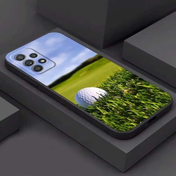 Samsung Galaxy A23 5G Black TPU Phone Case with Golf Ball & Course Soft Case - Picture 4 of 5